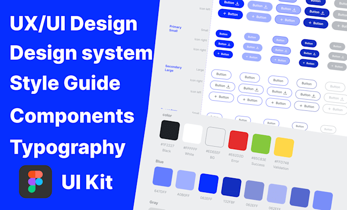 Gig Preview - Do figma brand style guide, design system, ui ux, ui design