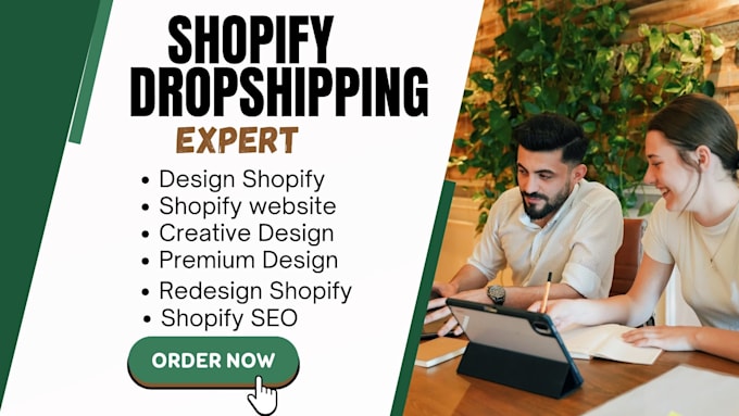 Gig Preview - Design, redesign shopify store, shopify dropshipping store, shopify website