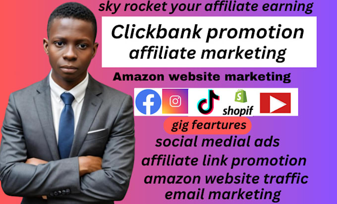 Gig Preview - Make clickbank affiliate marketing sales funnel landing page