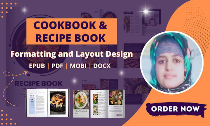 Gig Preview - Do cookbook formatting and recipes book design within 24 hour