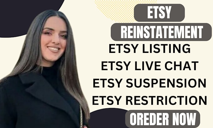 Gig Preview - Reinstate etsy suspended account write etsy reinstatement appeal letter