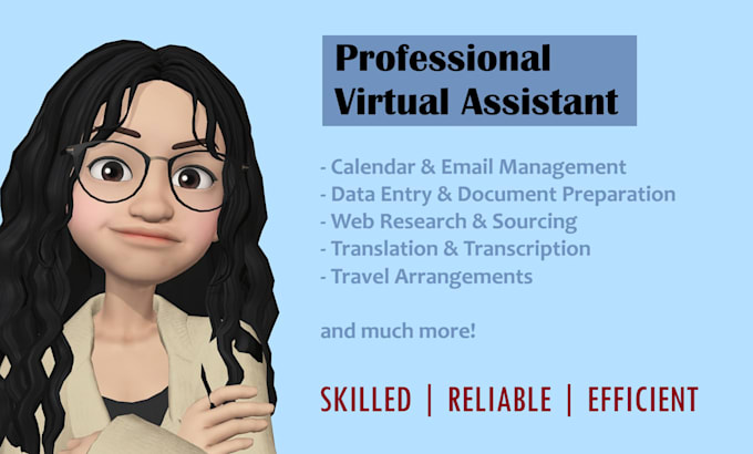 Gig Preview - Be your virtual assistant for business admin tasks