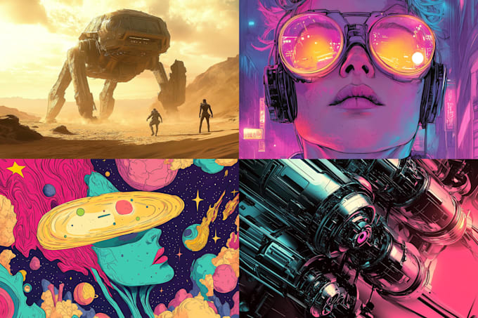 Bestseller - create sci fi illustrations