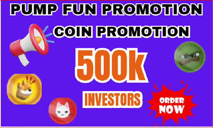 Gig Preview - Pump fun promotion crypto promotion coin, x marketing dex sol, token