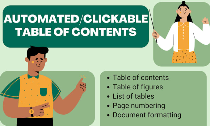 Gig Preview - Make a clickable table of contents for any pdf or docs