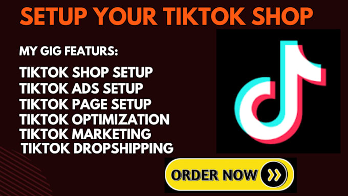 Gig Preview - Set up manage tik tok shop tik tok dropshipping promotion tiktok