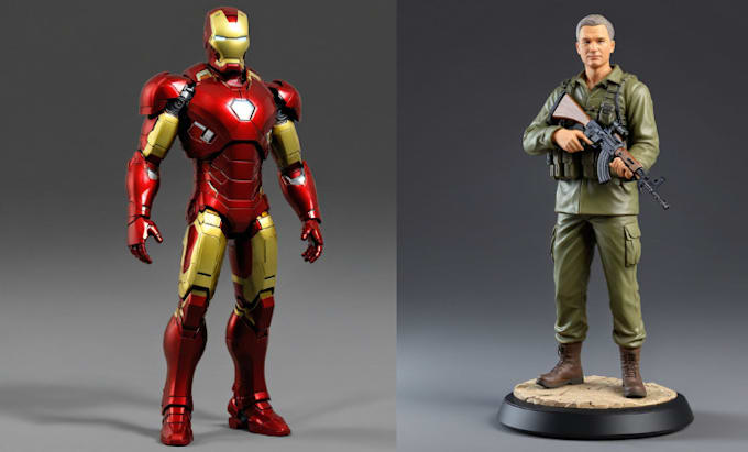 Gig Preview - Do 3d toy model, articulated toy, 3d bust, character model stl for 3d printing