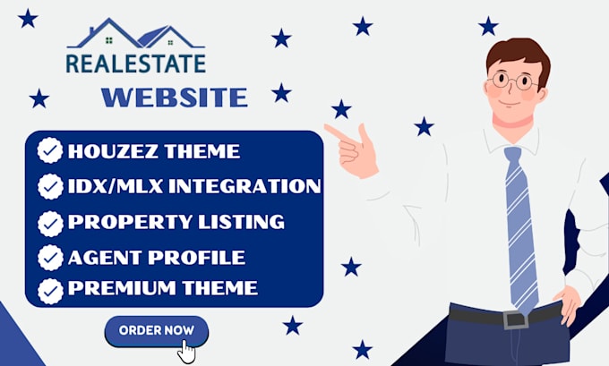 Gig Preview - Create a real estate listing directory website, customizing houzez theme idx mls