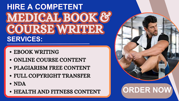 Gig Preview - Ghostwrite health fitness and medical ebook ebook ghostwriter course creation