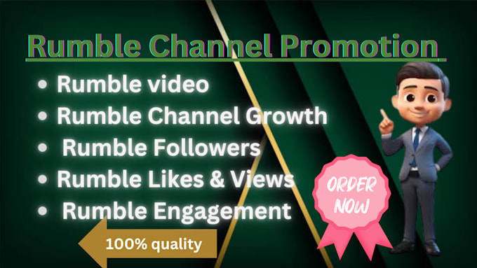 Bestseller - organic rumble video promotion rumble channel rumble followers