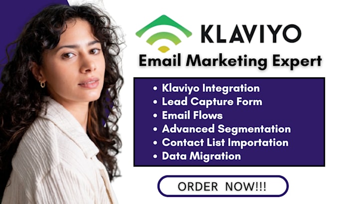 Gig Preview - Setup klaviyo email marketing flows email templates for ecommerce store SMS bump