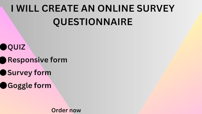 Gig Preview - Do and conduct an online survey with over 500 audience