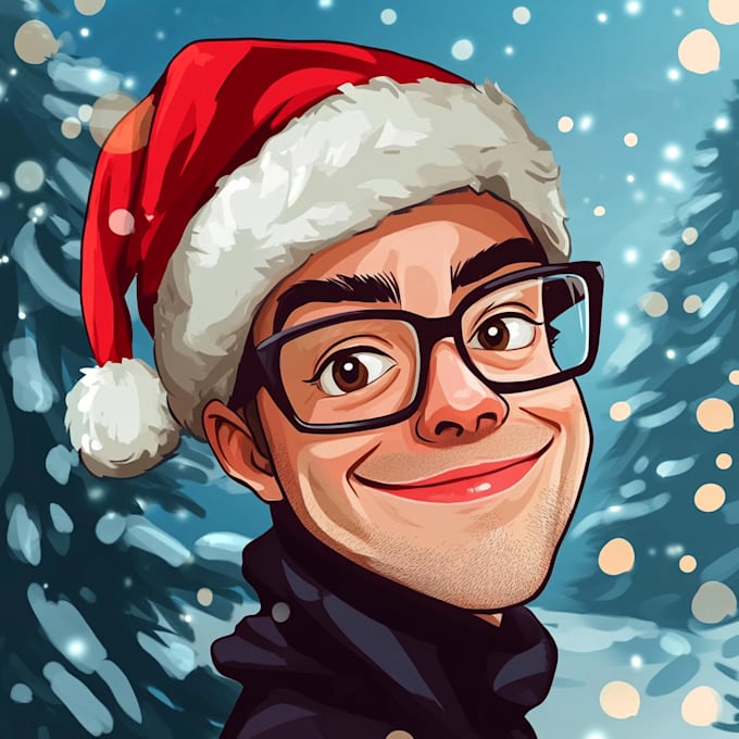 Gig Preview - Make a joyful holiday christmas illustration