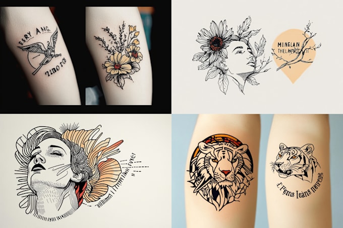 Bestseller - create minimalist line art tattoo with my style