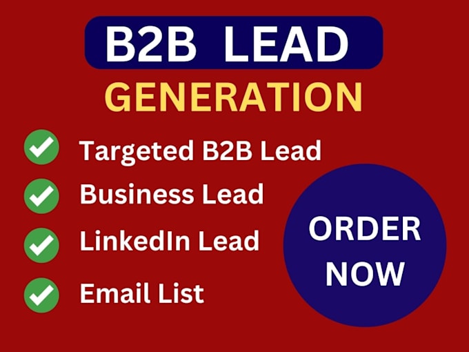 Gig Preview - Do a targeted and verified b2b lead generation to grow your business