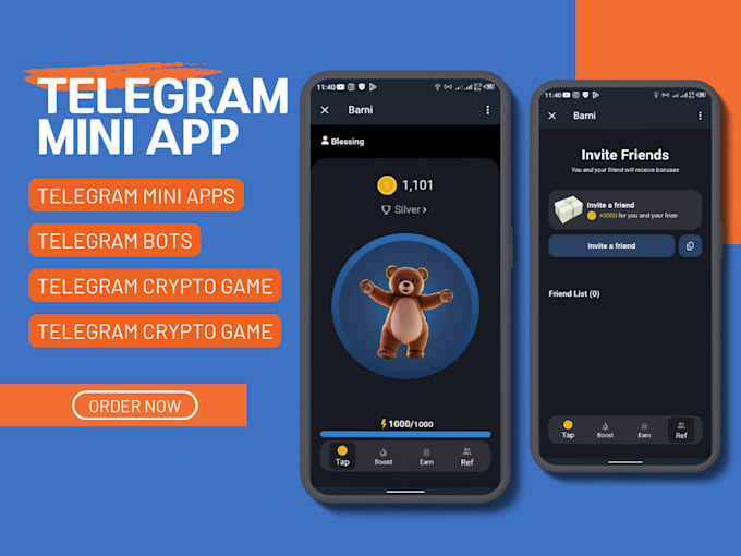 Gig Preview - Telegram mini app, crypto and coins telegram mini app, telegram mini game