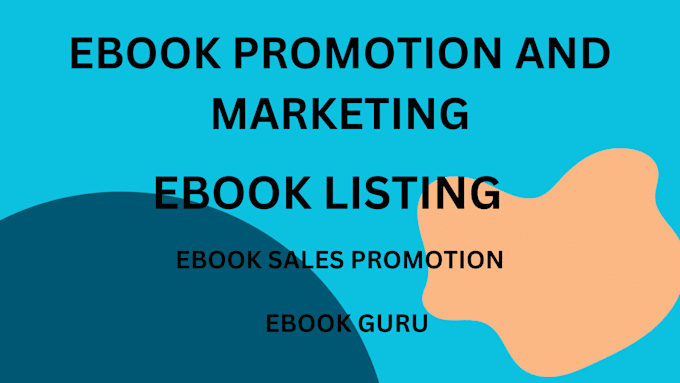 Gig Preview - Do ebook promotion and marketing to get sales and list your ebook