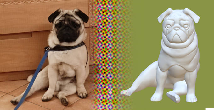 Gig Preview - Create a 3d printable model of your dog