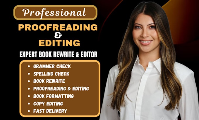 Gig Preview - Book proofreading, ebook proofreading, proof read, rewrite proofread essay edit