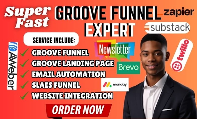 Gig Preview - Do sales funnel landing page groove funnel groove page groove cm groove kart