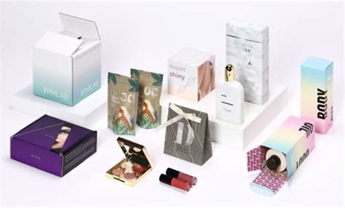 Gig Preview - Make an astonishing cosmetic packaging box design and label design billboard