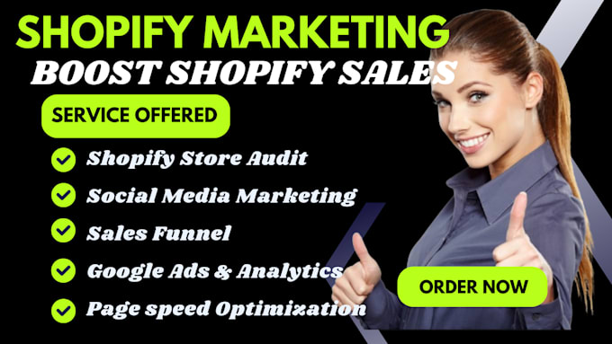 Gig Preview - Boost shopify sales, shopify promotion, shopify dropshipping marketing etsy ebay