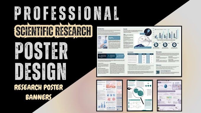 Gig Preview - Design research scientific conference, scientific and academic poster