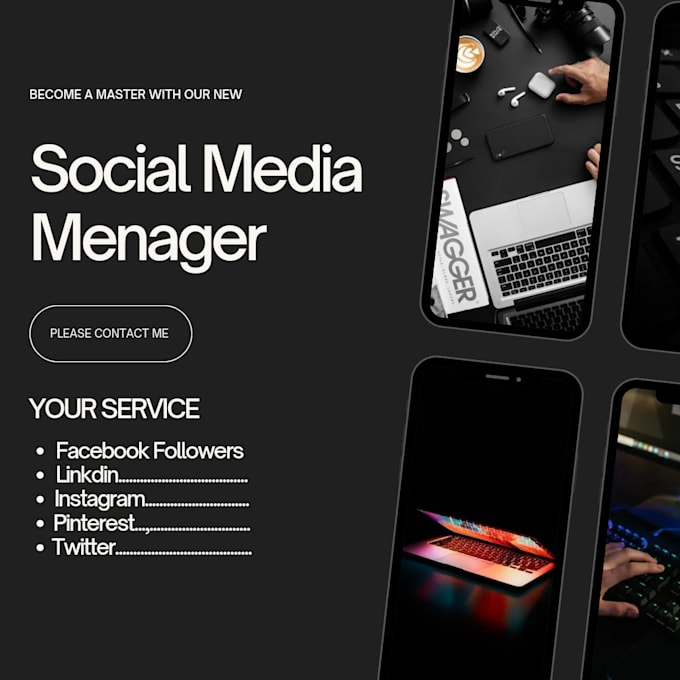 Gig Preview - Be your social media manager