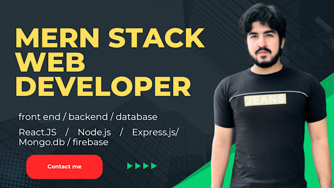 Gig Preview - Develop web application as mern stack full stack react front end