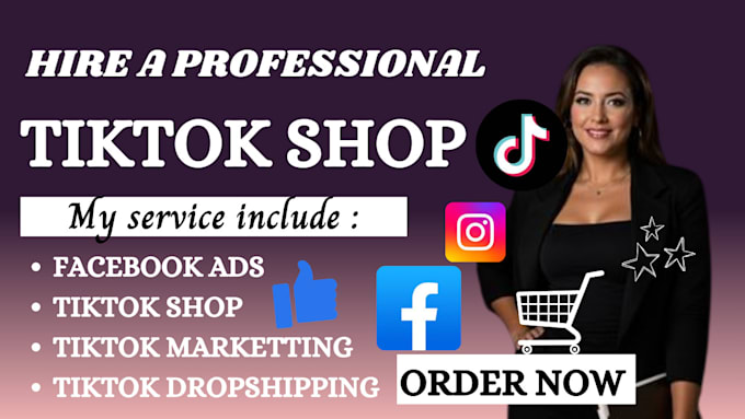 Gig Preview - Setup your tiktok shop, tiktok drop shipping with ecommerce store