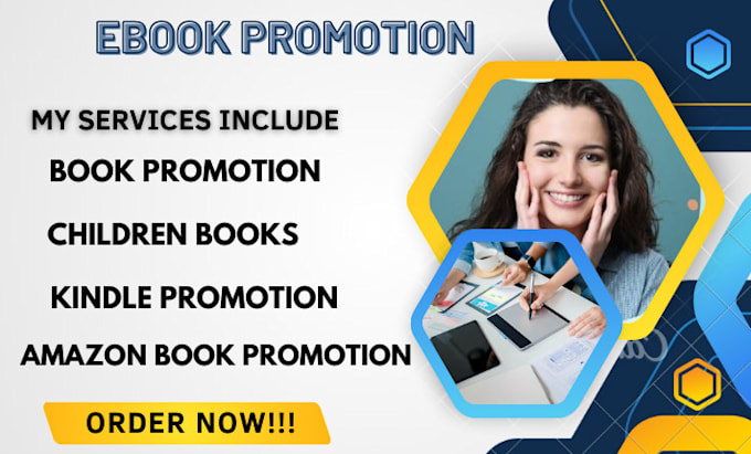 Gig Preview - Do amazon book promotion, ebook marketing for your book, ebook promotion