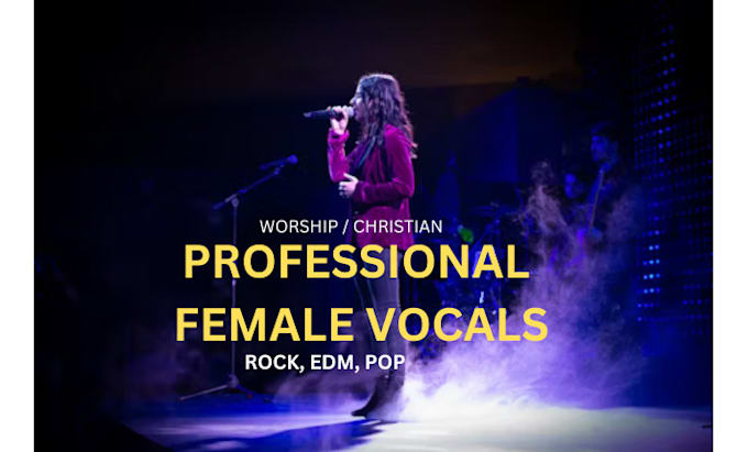 Gig Preview - Be unique voice for christian or rock, folk, pop punk, worship, rnb and edm