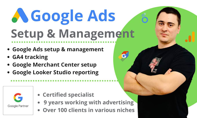 Gig Preview - Set up, and optimize your google ads accounts