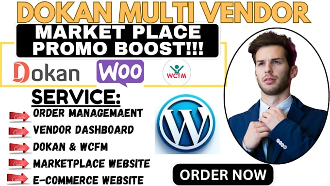 Gig Preview - Build woocommerce multi vendor dokan marketplace  wcvendors wcmp