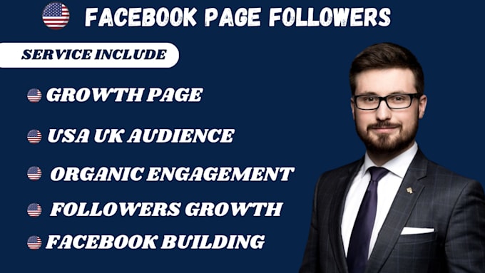 Bestseller - grow your facebook page followers, ig to USA UK real and fast active audience