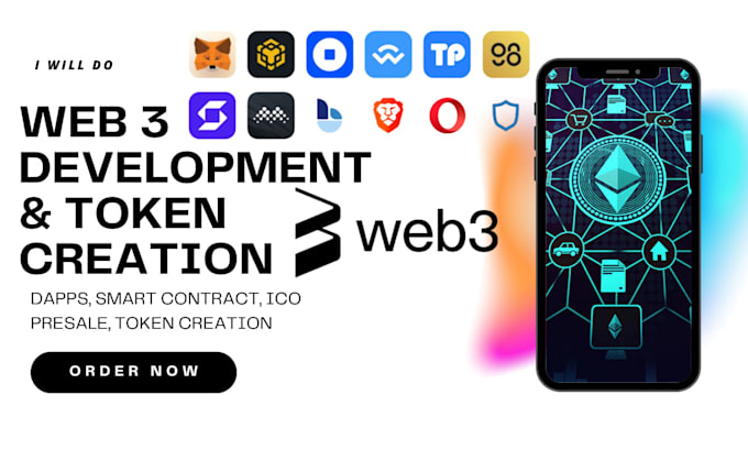 Bestseller - be your web3 dapp developer crypto token, token listing ico presale website