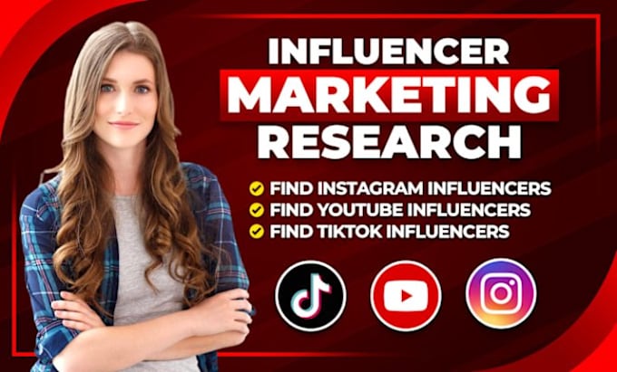 Gig Preview - Research best instagram, tiktok and youtube  micro influencer