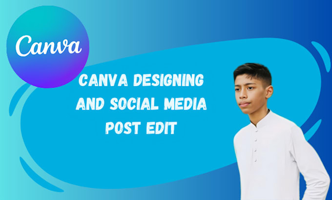 Gig Preview - Design or edit social media posts in canva or project