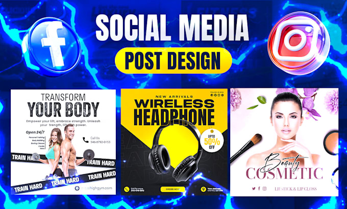 Gig Preview - Design modern social media post, instagram post, facebook ads and banner