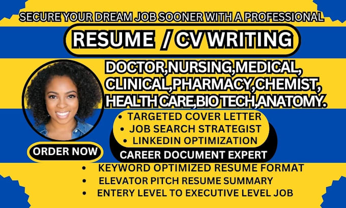 Bestseller - write healthcare, medical, rn, pharmacist, nurse practitioner, dentist resume