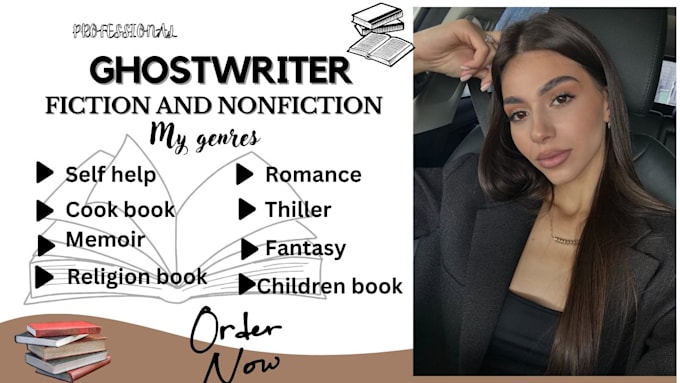 Gig Preview - Be your romance ebook writer, fiction and nonfiction ghostwriter self help KDP