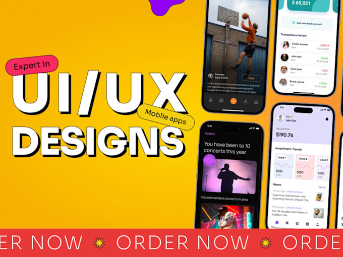 Gig Preview - Do UI UX design mobile app,website or convert xd or figma to website