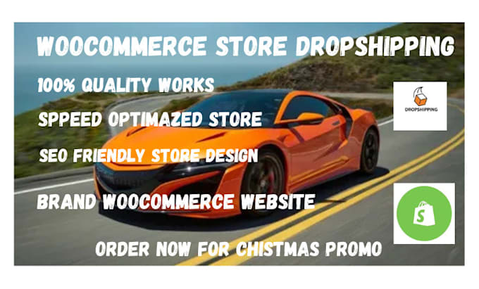 Gig Preview - Build a professional shopify woocommerce dropshipping store