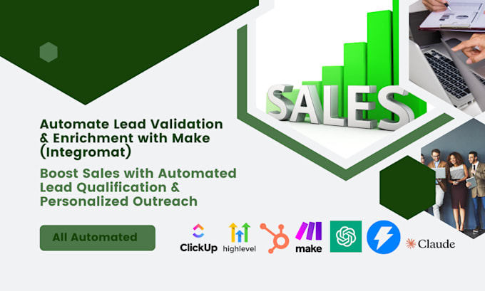 Gig Preview - Boost sales with automated lead qualification, personalized outreach