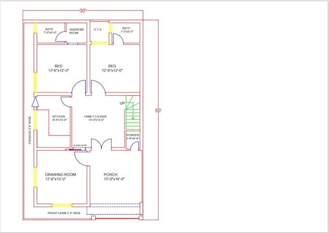 Gig Preview - Make 2d house plans