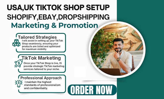 Gig Preview - Setup manage tiktok shop, tiktok shop marketing, tiktok dropshipping for shopify