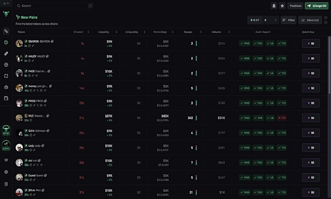 Gig Preview - Code fast pump fun snipping bot for solana trading