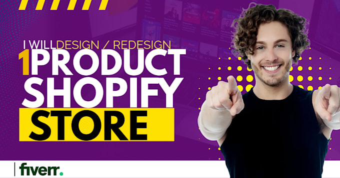 Gig Preview - Design a one product branded shopify dropshipping store shopify website