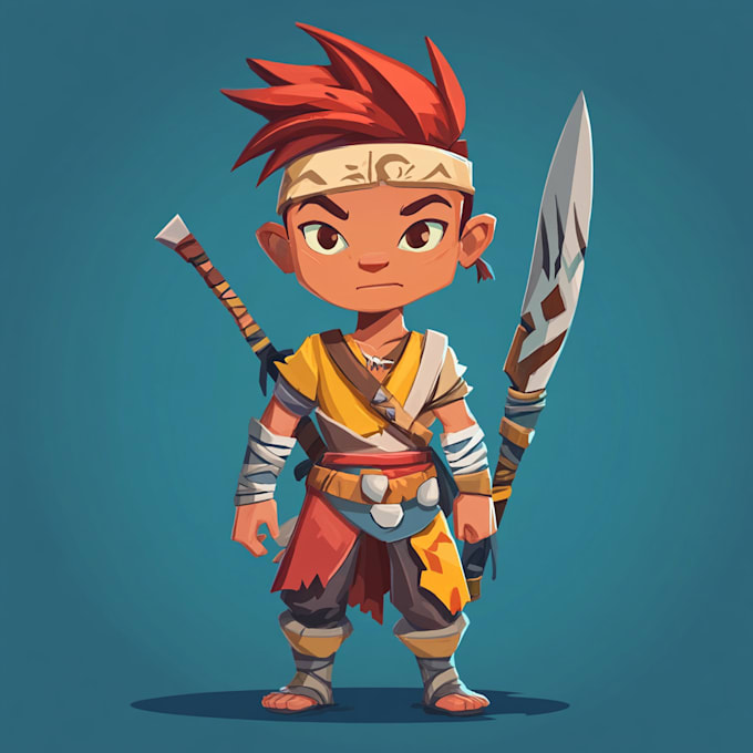 Gig Preview - 2d game art character design and concept art