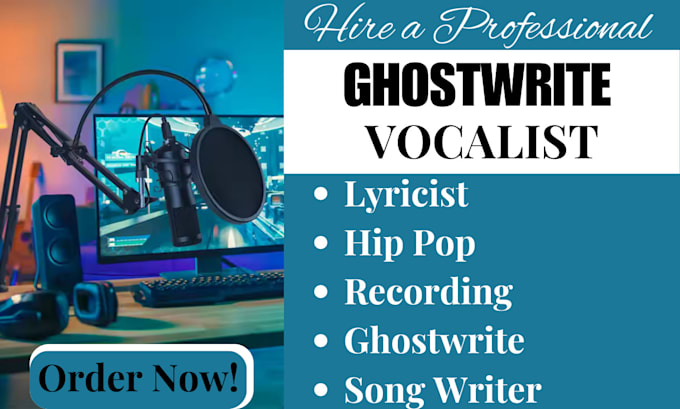 Gig Preview - Ghostwrite your hiphop song and mix it